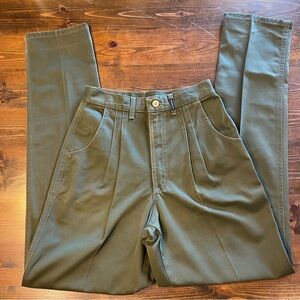 Rockies vintage high waist,pleated front western,ranch,khaki cotton pant SZ-7/8